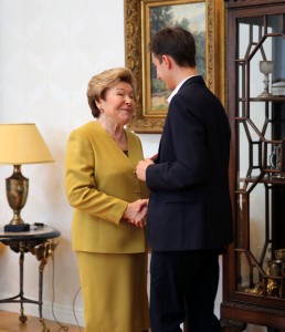 Теннисные стипендиаты Ельцин Центра в гостях у Наины Ельциной