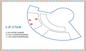3 этаж. Карта мероприятий фестиваля "Остров 90-х"