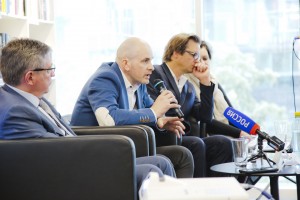 Пресс-конференция, посвященная открытию медиафасада Ельцин Центра