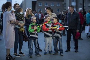 На открытии медиафасада Ельцин Центра