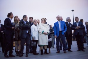 Наина Ельцина на открытии медиафасада Ельцин Центра