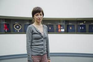 Практикантка Екатерина Вохмянина в Музее Ельцина