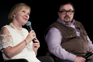 Актриса Галина Бокашевская, киновед Вячеслав Шмыров