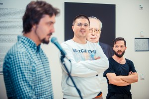 Открытие выставки «Портрет Уралмаша». Сергей Карпов, Сергей Простаков, Олег Лутохин