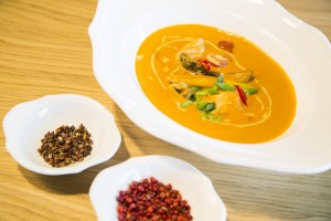 Кафе 1991. Осеннее меню. Тайский суп на кокосовом молоке