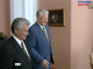 Встреча президента РФ Б.Н.Ельцина с президентом республики Саха (Якутия) М.Е. Николаевым