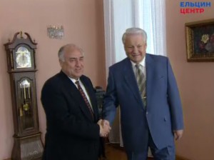 Рабочая встреча президента РФ Б.Н. Ельцина с председателем Правительства РФ В.С. Черномырдиным