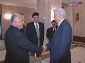 Рабочая встреча президента РФ Б.Н. Ельцина с членами Правительства РФ