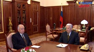 Рабочая встреча президента РФ Б.Н. Ельцина с председателем Правительства РФ В.С. Черномырдиным