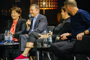 Остров 90-х 2017. Кино-конференц зал. Серебряный дождь. Татьяна и Валентин Юмашевы, Наталья Синдеева, Александр Винокуров