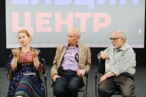 Встреча с куратором выставки «Главные кадры. ТАСС открывает фотоархивы» Ниной Гомиашвили, фоторедактором ТАСС Андреем Бабушкиным и экс-фотографом ТАСС Борисом Кавашкиным