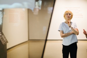 Ингеборга Дапкунайте в Музее Ельцина
