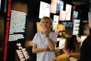 Ингеборга Дапкунайте в Музее Ельцина