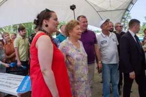 Наина Ельцина в шатре Ельцин Центра. Кубок Ельцина по конкуру