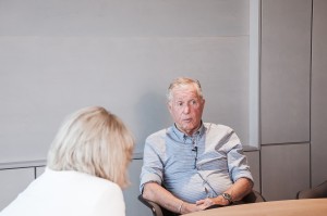 Поэт Юрий Ряшенцев в Музее Ельцина