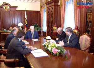 Рабочая встреча президента РФ Б.Н. Ельцина с председателем Правительства РФ В.С. Черномырдиным