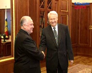Рабочая встреча президента РФ Б.Н. Ельцина с председателем Правительства РФ В.С. Черномырдиным