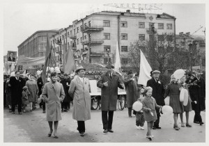 Ельцин на улицах Свердловска