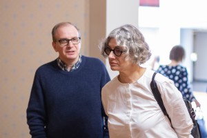 Олег Дорман и Варвара Горностаева в Музее Ельцина