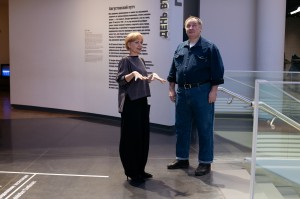 Людмила Телень и Александр Черкасов в Музее Ельцина