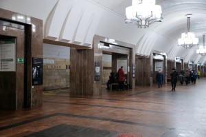 Открытие выставки в метро «Время в пути»