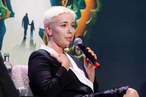 Чулпан Хаматова. Встреча со съемочной группой фильма Кирилла Серебренникова «Петровы в гриппе»