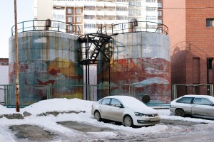 МЖК-1980: реставрируем граффити. До реставрации