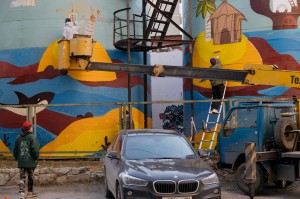 МЖК-1980: реставрируем граффити