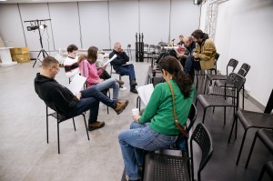 Репетиция пьесы «Книга кодов и прохождений» Дамира Ханифуллина
