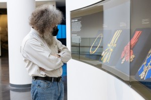 Доктор биологических наук Михаил Гельфанд в Музее Бориса Ельцина