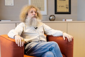 Доктор биологических наук Михаил Гельфанд в Музее Бориса Ельцина