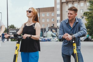 Репетиция экскурсии на электросамокатах «Из слободы в Cити»