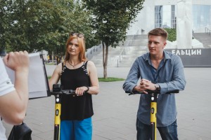 Репетиция экскурсии на электросамокатах «Из слободы в Cити»