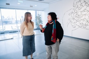 Марина Разбежкина в арт-галерее и в музее Бориса Ельцина