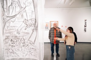 Марина Разбежкина в арт-галерее и в музее Бориса Ельцина