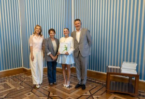 Вручение сертификатов теннисным стипендиатам в Ельцин Центре