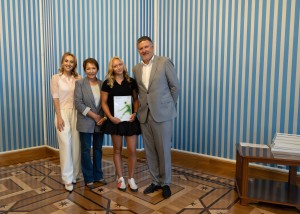 Вручение сертификатов теннисным стипендиатам в Ельцин Центре