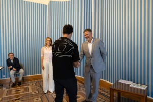 Вручение сертификатов теннисным стипендиатам в Ельцин Центре