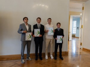 Вручение сертификатов теннисным стипендиатам в Ельцин Центре