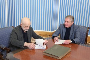 Давлатназар Худоназаров, Александр Дроздов. Передача архива А.А. Бобринского Президентскому центру Б.Н. Ельцина