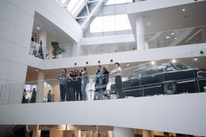 Экскурсия участников музыкальной резиденции по музею и Ельцин Центру