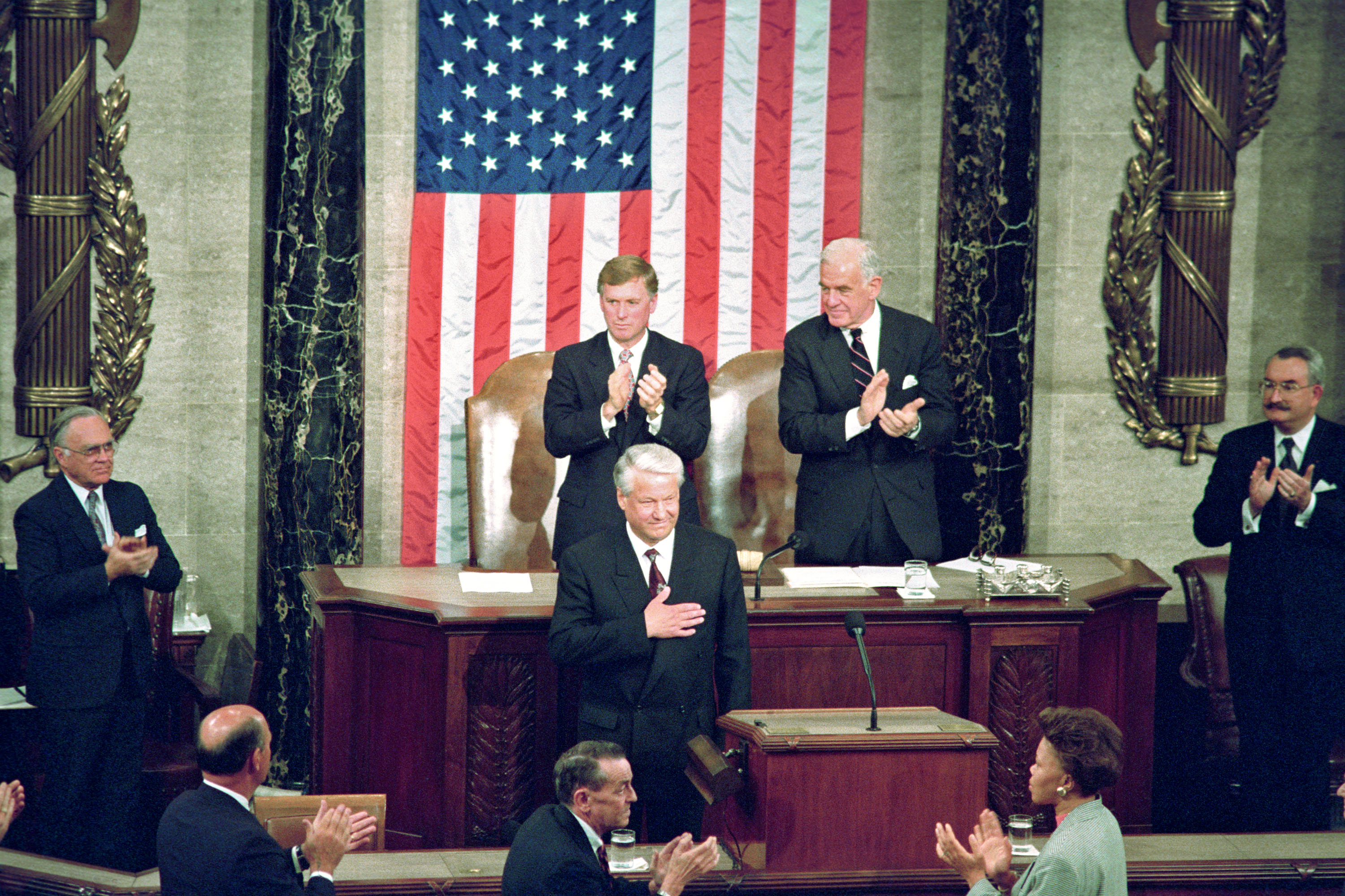 Выступление Ельцина в Конгрессе США