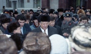 Борис Немцов и Борис Ельцин в Нижегородской области (1992)