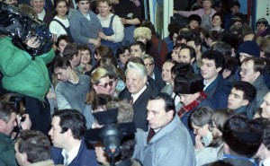 Борис Немцов и Борис Ельцин в Нижегородской области (1992)