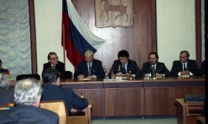 Борис Немцов и Борис Ельцин в Нижегородской области (1992)