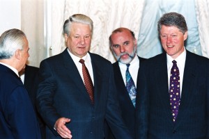 Президент РФ Б.Н. Ельцин и президент США Уилям Дж. (Билл) Клинтон 