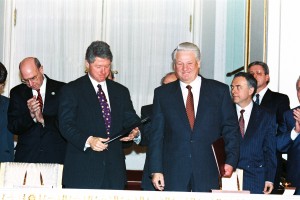 Президент США Уилям Дж. (Билл) Клинтон и президент РФ Б.Н. Ельцин