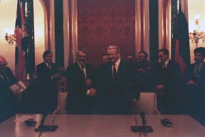 Президент РФ Б.Н. Ельцин и премьер-министр Великобритании Джон Мэйджор