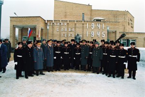 Посещение президентом РФ Б.Н.Ельциным Московского Суворовского военного училища