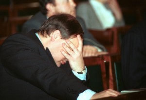 Егор Гайдар во время заседания Cъезда народных депутатов России